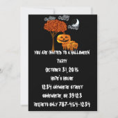 Uitnodigingen voor Pompoen Hoofd Halloween Feestje (Voorkant)