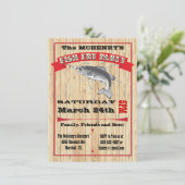 Uitnodigingen voor Poster van bijtende viskwekerij (Staand voorkant)