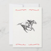 Uitnodigingen voor Poster van Paardenraces (Achterkant)