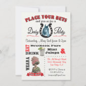 Uitnodigingen voor Poster van Paardenraces (Voorkant)