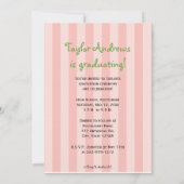 Uitnodigingen voor preppy Graduation Announcement (Achterkant)