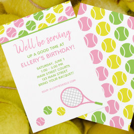 Uitnodigingen voor Preppy Tennisfeestjes