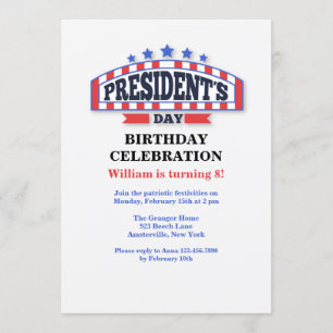Uitnodigingen voor president's Day Party