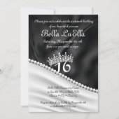 Uitnodigingen voor Princess Bling Diamond Feestje (Voorkant)