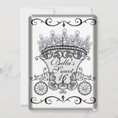 Uitnodigingen voor prinsessenkoets-juwelenfeest ve (Achterkant)