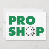 Uitnodigingen voor Pro Shop-bord (Voorkant)