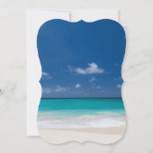 Uitnodigingen voor proefdiners voor Blue Beach-huw (Achterkant)