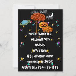 Uitnodigingen voor Pumpkin Head Halloween-feest