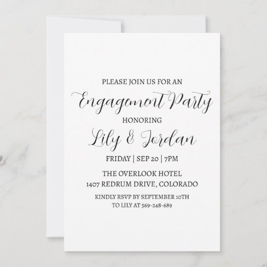 Uitnodigingen voor Pumpkin herfst Engagement (Achterkant)