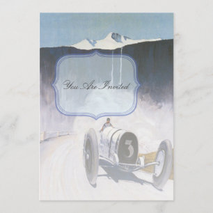 Uitnodigingen voor  racewagens