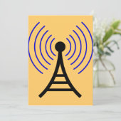 Uitnodigingen voor radiotoren (Staand voorkant)