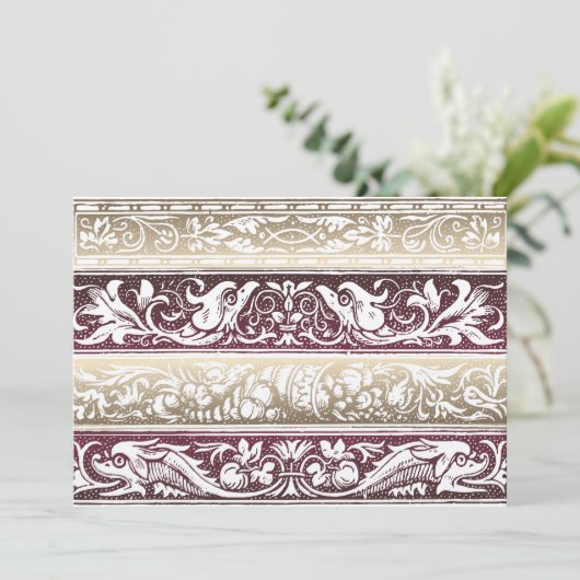 Uitnodigingen voor renaissance Wedding (Staand voorkant)