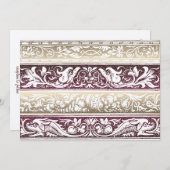 Uitnodigingen voor renaissance Wedding (Voorkant / Achterkant)