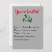 Uitnodigingen voor rendieren (Achterkant)