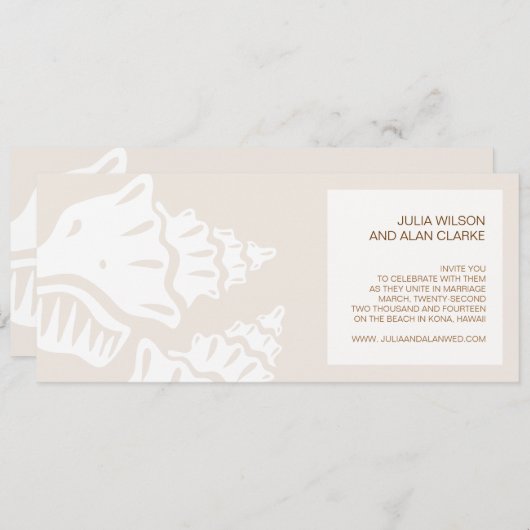 Uitnodigingen voor ridderbruiloft elegant modern d (Voorkant / Achterkant)