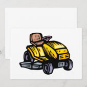 Uitnodigingen voor Riding Lawn Mower (Voorkant / Achterkant)