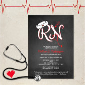 Uitnodigingen voor RN-verpleegster afstudeerfeest