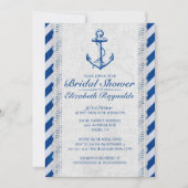 Uitnodigingen voor Robuuste anker Nautical Bridal  (Voorkant)