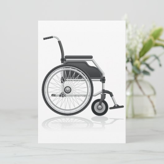 Uitnodigingen voor rolstoelen (Staand voorkant)