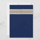 Uitnodigingen voor roodbruine zonnebloemen en mari (Achterkant)