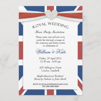 Uitnodigingen voor royal wedding kijkfeest