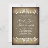 Uitnodigingen voor  Rustic Paper Flourish Wedding (Voorkant)