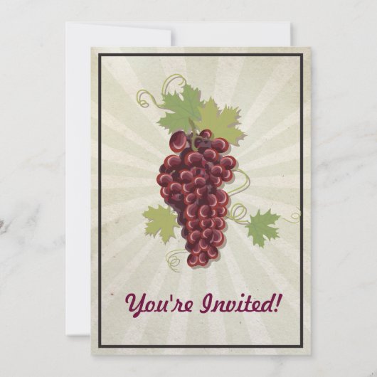 Uitnodigingen voor rustieke cocktailparty (Achterkant)