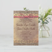 Uitnodigingen voor Rustige  papieren bruiloft (Staand voorkant)