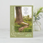 Uitnodigingen voor 'Save the Date' voor een landel (Staand voorkant)