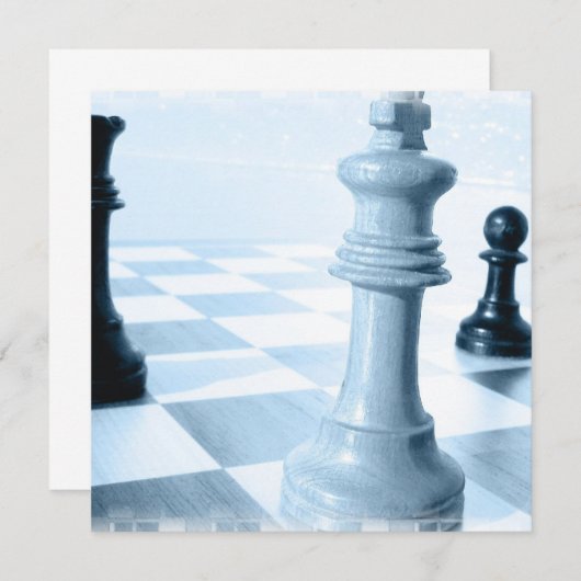 Uitnodigingen voor schaakontwerp (Voorkant / Achterkant)