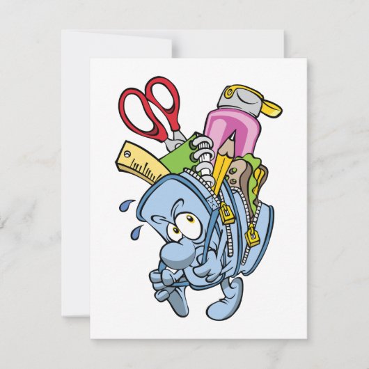 Uitnodigingen voor schoolbenodigdheden (Voorkant)