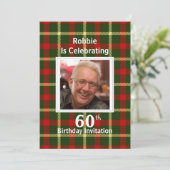 Uitnodigingen voor Schotse themafeesten (Staand voorkant)