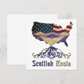 Uitnodigingen voor Scottish American Ancestry (Voorkant / Achterkant)
