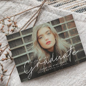 Uitnodigingen voor scriptfotocollage-graduatie