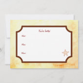 Uitnodigingen voor Seashell Beach (Achterkant)