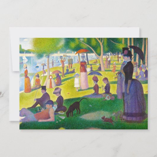 Uitnodigingen voor Seurat La Grande Jatte (Voorkant)