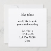 uitnodigingen voor shamrock clover leaf bruiloft (Achterkant)