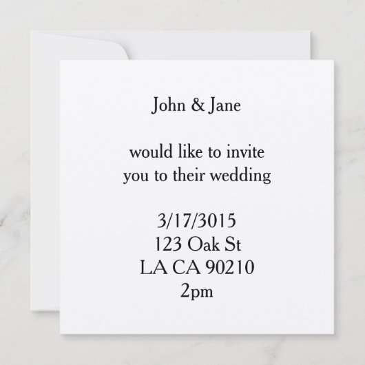 uitnodigingen voor shamrock clover leaf bruiloft (Achterkant)