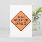 Uitnodigingen voor Signaal Operatie Gewijzigd (Staand voorkant)