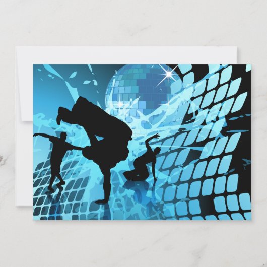 Uitnodigingen voor Silhouette Dancers (Voorkant)