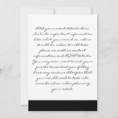 uitnodigingen voor Snowy Owl (Achterkant)