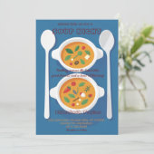 Uitnodigingen voor Soepavond Dinner Party (Staand voorkant)