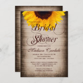 Uitnodigingen voor soonsbloem in de Rustische land (Voorkant / Achterkant)