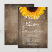 Uitnodigingen voor soonsbloem in Rustic Country Su (Voorkant / Achterkant)