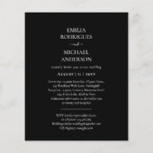 Uitnodigingen voor Spaans Huwelijk Tweetalig Budge Flyer (Achterkant)