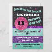 Uitnodigingen voor Sparkle Disco Dance Party (Voorkant)