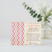 Uitnodigingen voor speciale  bridal-douches (Staand voorkant)