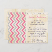 Uitnodigingen voor speciale  bridal-douches (Voorkant / Achterkant)