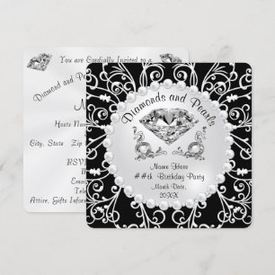 Uitnodigingen voor speciale diamanten en parels