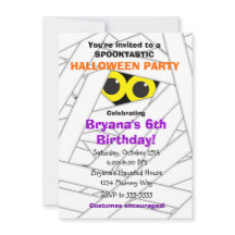 Uitnodigingen voor spookachtig feestje voor kinder